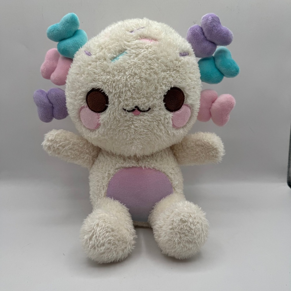 Cuddle Barn Plushgoals Axolotl Plush Sprinkles Cream Pastel Heart Gills Toy